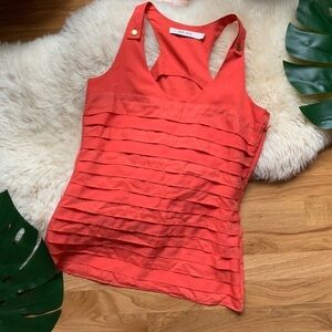 REISS Designer Burnt Orange Layered Designer Tank 2
